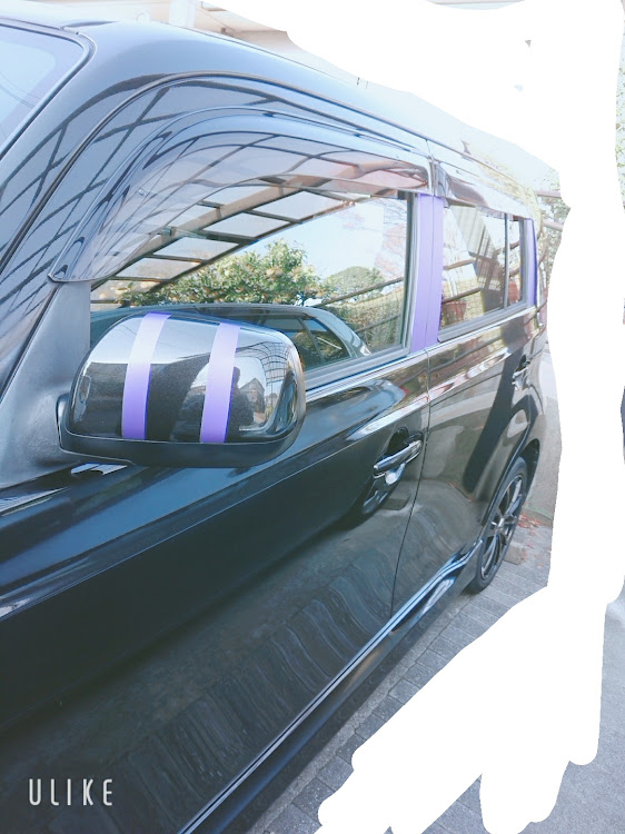 bBの紫・カーラッピング・いいね返し・DIY・洗車に関するカスタム事例の投稿画像2枚目