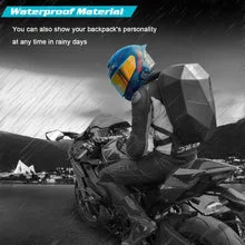 Mochila LED com Tela Rider para Motocicleta e Locomotiva, Incrível Tela de Viagem e Olhos Luminosos para Aventuras