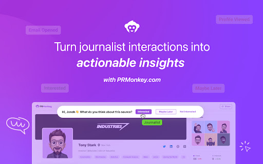 PR Monkey: Email Tracking & Pitching Insights