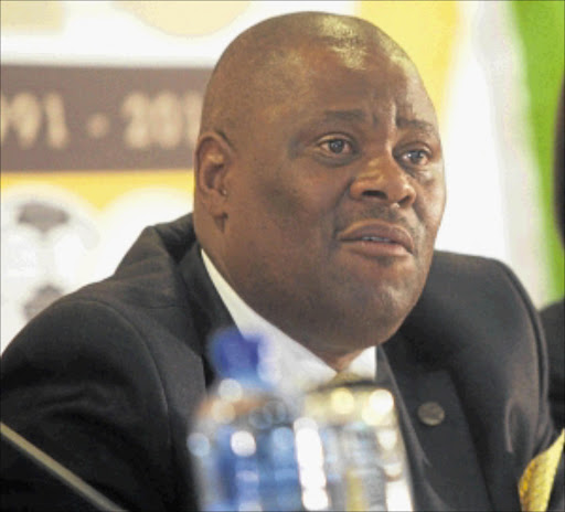 A JOB WELL DONE: South African Schools Football Association president Mandla 'Shoes' Mazibuko