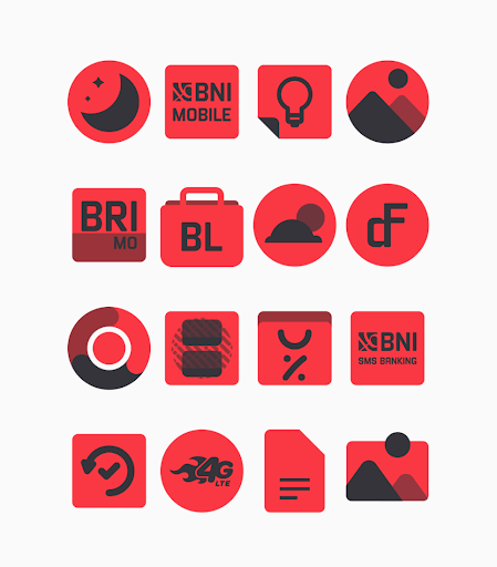 Screenshot Karaz Red - Icon Pack
