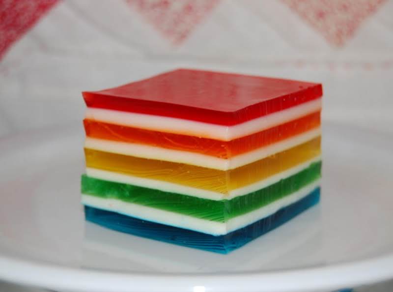 Hawaiian Rainbow Jello