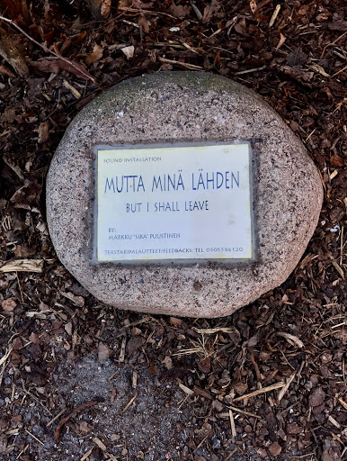 Mutta minä lähden