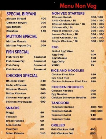 New Hot Grill menu 