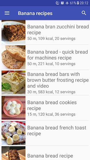 Banana recipes for free app offline with photo