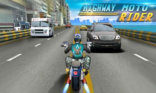 Android application Highway Moto Rider screenshort