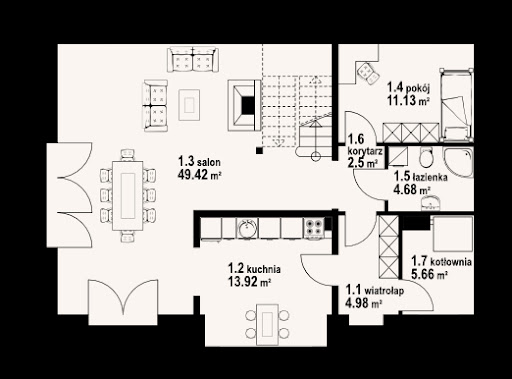 Bolesławice 15 dw - Rzut parteru