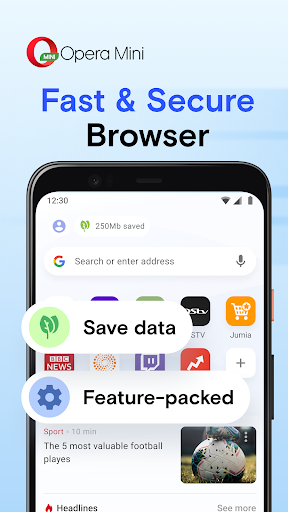 Screenshot Opera Mini: Fast Web Browser