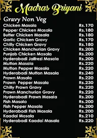 Madras Biriyani menu 2