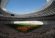 An interior view shows the Luzhniki Stadium, which will host 2018 FIFA World Cup matches, in Moscow, Russia May 6, 2017.