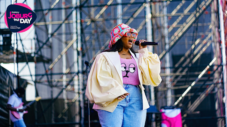 Shekhinah performing at Galaxy 947 Joburg Day.