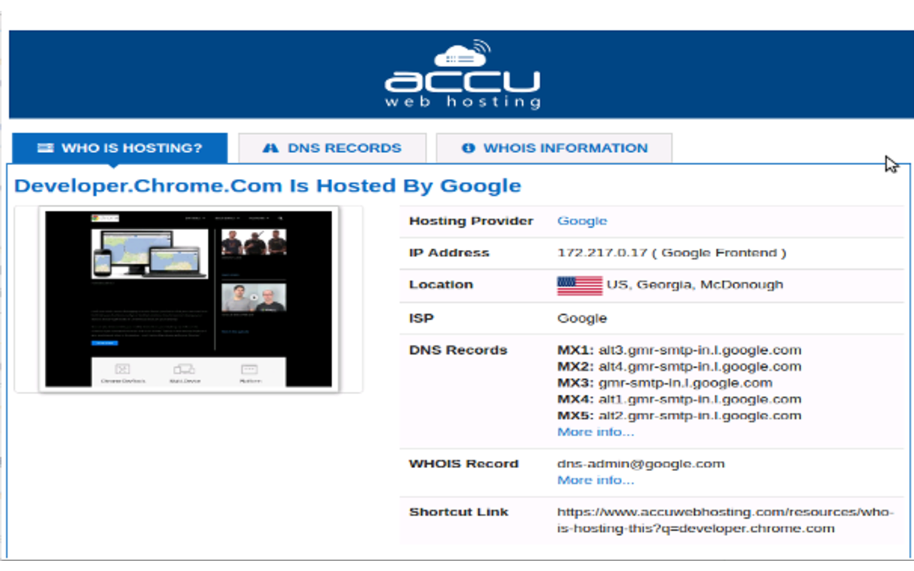 Who is Hosting this Website? Preview image 4