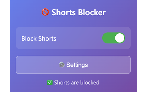YouTube Shorts Blocker