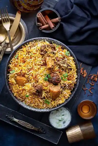 Mutton Gosht Hyderabadi Biryani