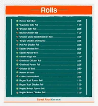 Street Food menu 1