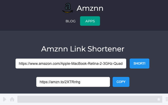 Amznn.co - Amazon Link Shortener