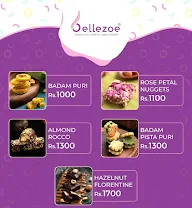 Bellezoe Sweets menu 1