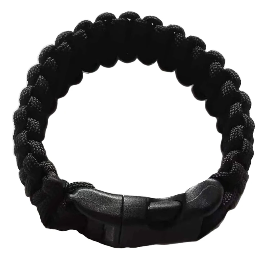 Paracord Outdoor Survival armband met zeven kernen voor noodgevallen, ontsnapping en levensreddende situaties. Essentieel voor buiten.