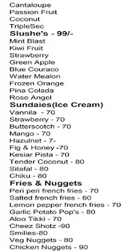 House Of Thickshakes menu 1