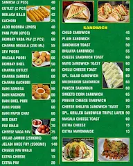 Sandwich Master menu 1