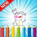 Herunterladen coloring book :  Peepa Pig Installieren Sie Neueste APK Downloader