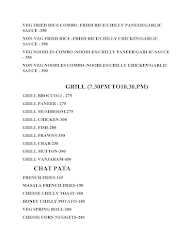 Studio Grill menu 5