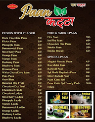 Paan Katta menu 2