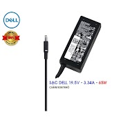 Cục Sạc Laptop Dell 19.5V - 3.34A 65W - Chân Kim Nhỏ - Chính Hãng