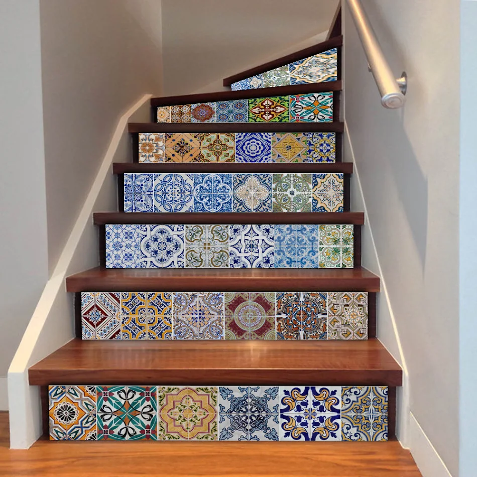 Self-adhesive stairs stickers