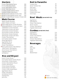 Bhullar's Butter Chicken Co. menu 1