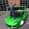 Crime race car drivers 3D icon