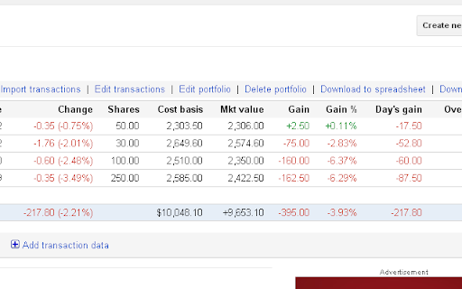 Portfolio Performance Auto-Calculator