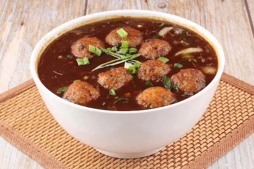 Veg Manchurian Gravy(manchurian Balls Blended With Chopped Veggies And Chinese Sauces In Thick Gravy)