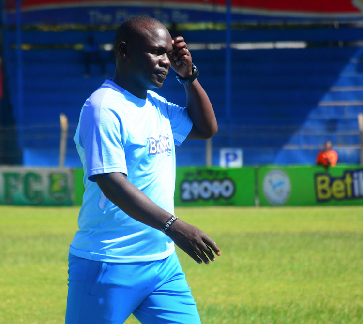 Sofapaka coach john Barasa during a recent match