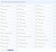 Kbn Grand Gulbarga Family Resraurant menu 4