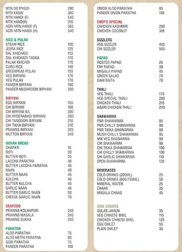 Fork N Spoon menu 