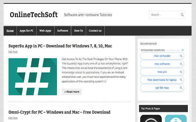 OnlineTechSoft - Web Apps & Software chrome extension