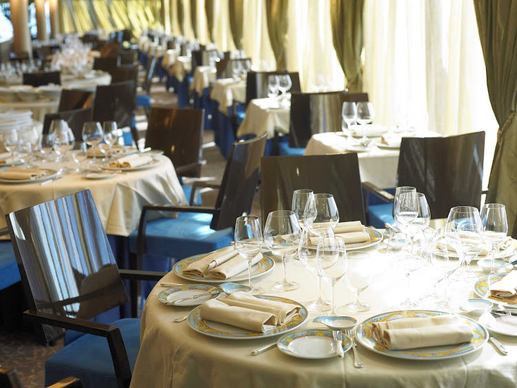 The fine-dining Italian restaurant Toscana is included in your base fare on Oceania Cruises.