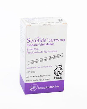 Seretide Fluticasona + Salmeterol 25/125mcg GSK Inhalador x 120 Dosis