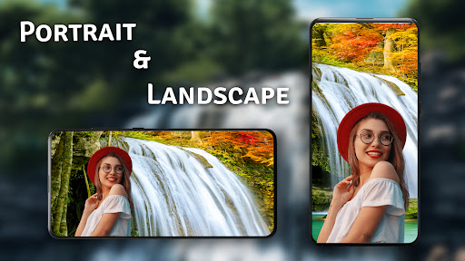 Screenshot Waterfall Photo Frames Editor