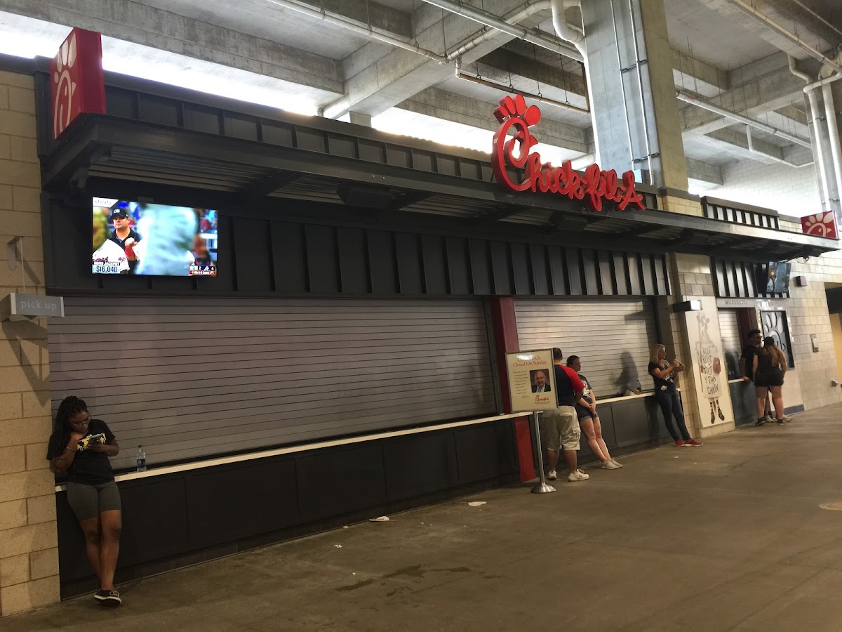 Chick-fil-A might have some gluten-free options but they were closed today.