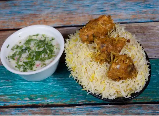 Chicken Dum Biryani (With Raita)