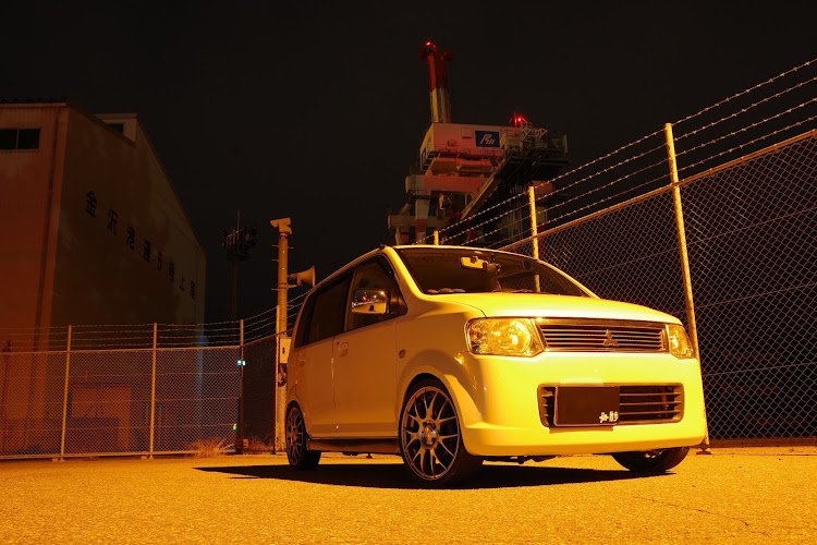 eKワゴンの-jin-  散歩…(笑)・仕事終ってライトアップしてるので➰‼️・キリンとコラボ・📷️🚐かっこいく撮りたい〰️‼️・色々ご意見お待ちして居まーすm(_ _)mに関するカスタム事例の投稿画像8枚目