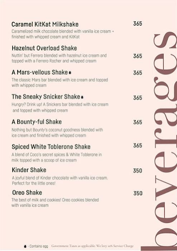 The Hip-Hop Cafe menu 