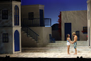 Kirula-Lind Devar and Gialuca Gironi in one of the Mama Mia! scenes