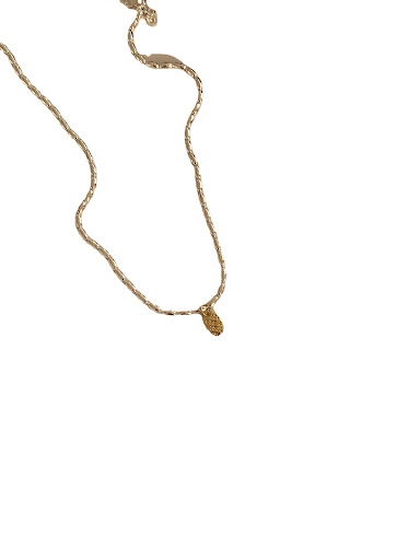 Title 5, Womens Rice Letter Tag Necklace. Personalize w...