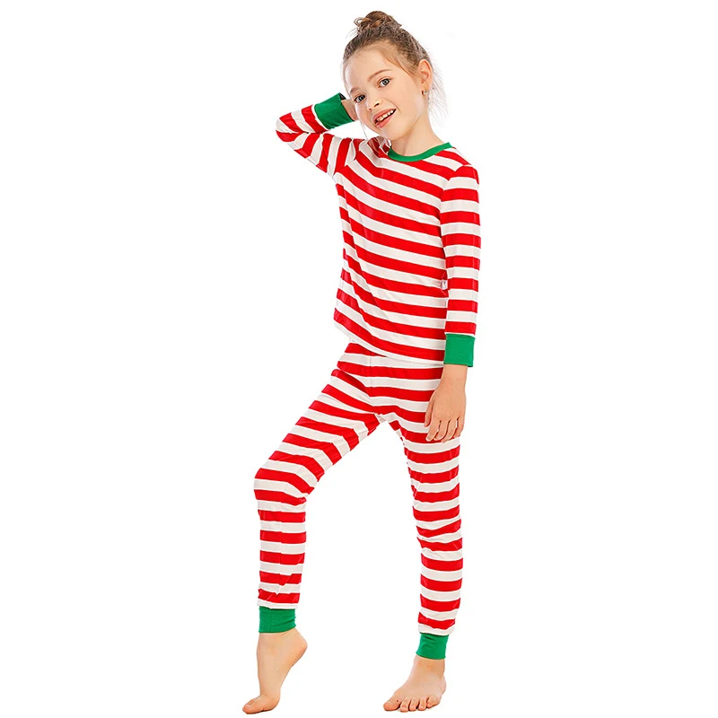 Title 2, Kinderpyjama Lange Mouwen Rood en Wit Gestreept...
