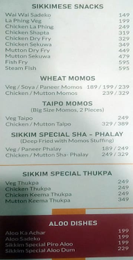 Taste of Sikkim menu 3