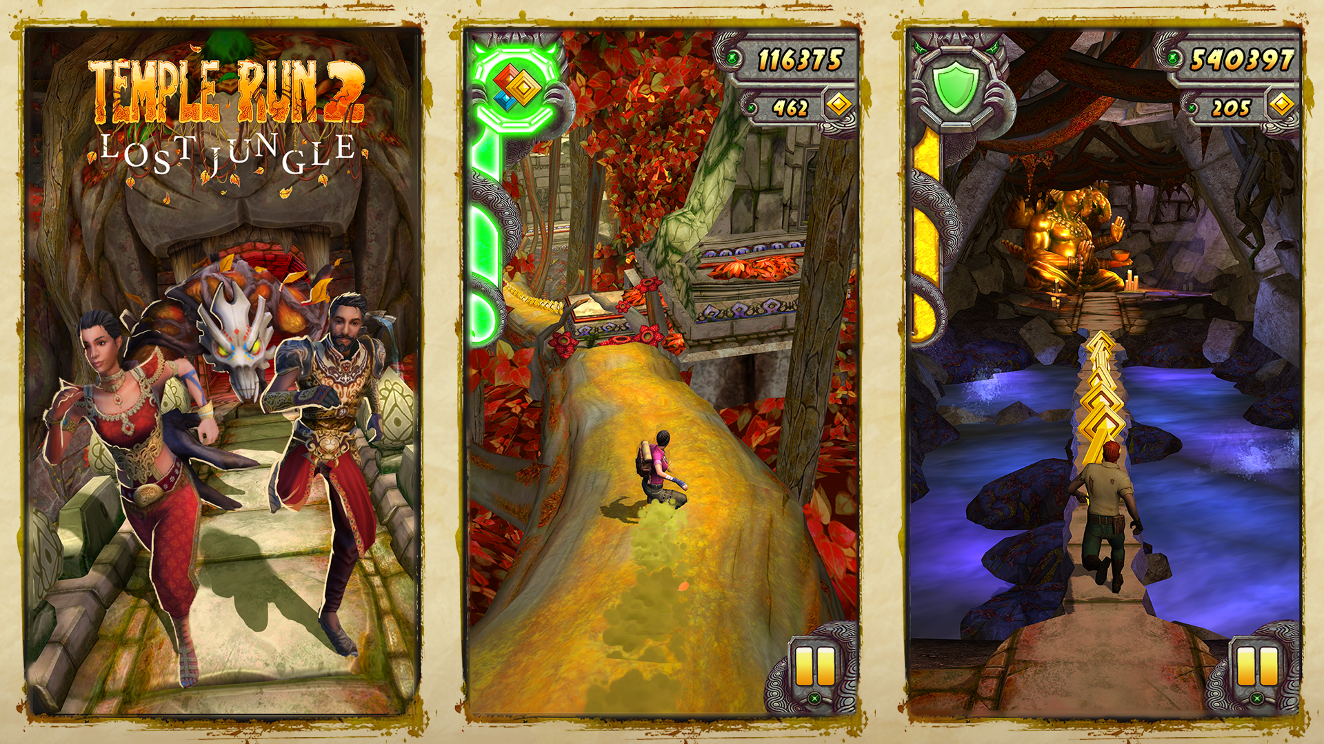  Sekarang saatnya saya membagikan update terbaru  Temple Run two Mod Apk v1.59.1 Unlimited Coins as well as Gems