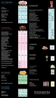 Giani's Ice Cream menu 2